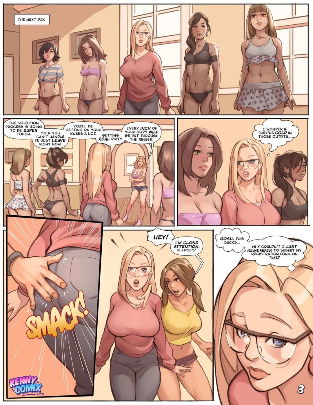 Comic Porno Naughty Sorority: The New Pledge (#4)
