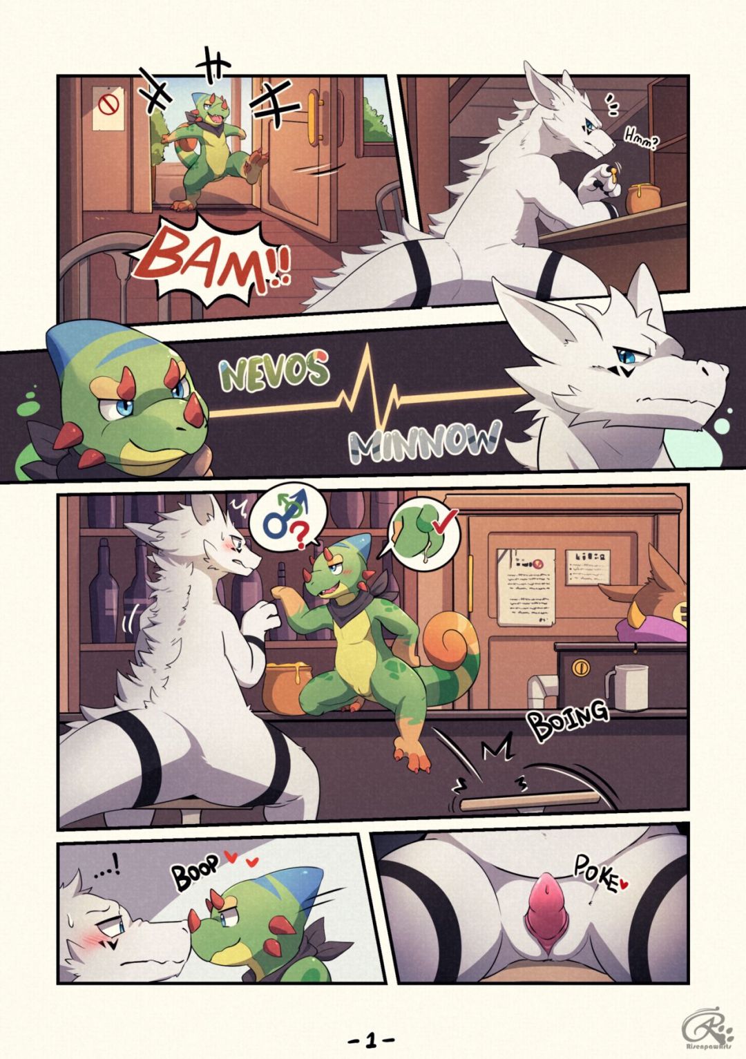 Comic Porno de Tavern Troubles - RisenPaw (#1)