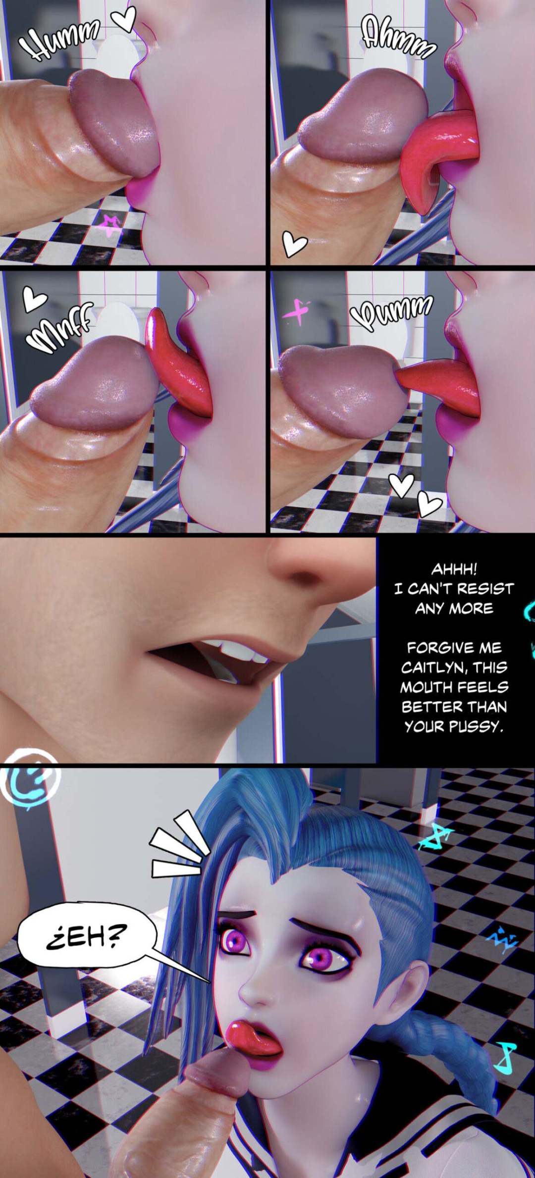 Comic Porno Jinx Broken Heart - RoseBlue3D (#6)