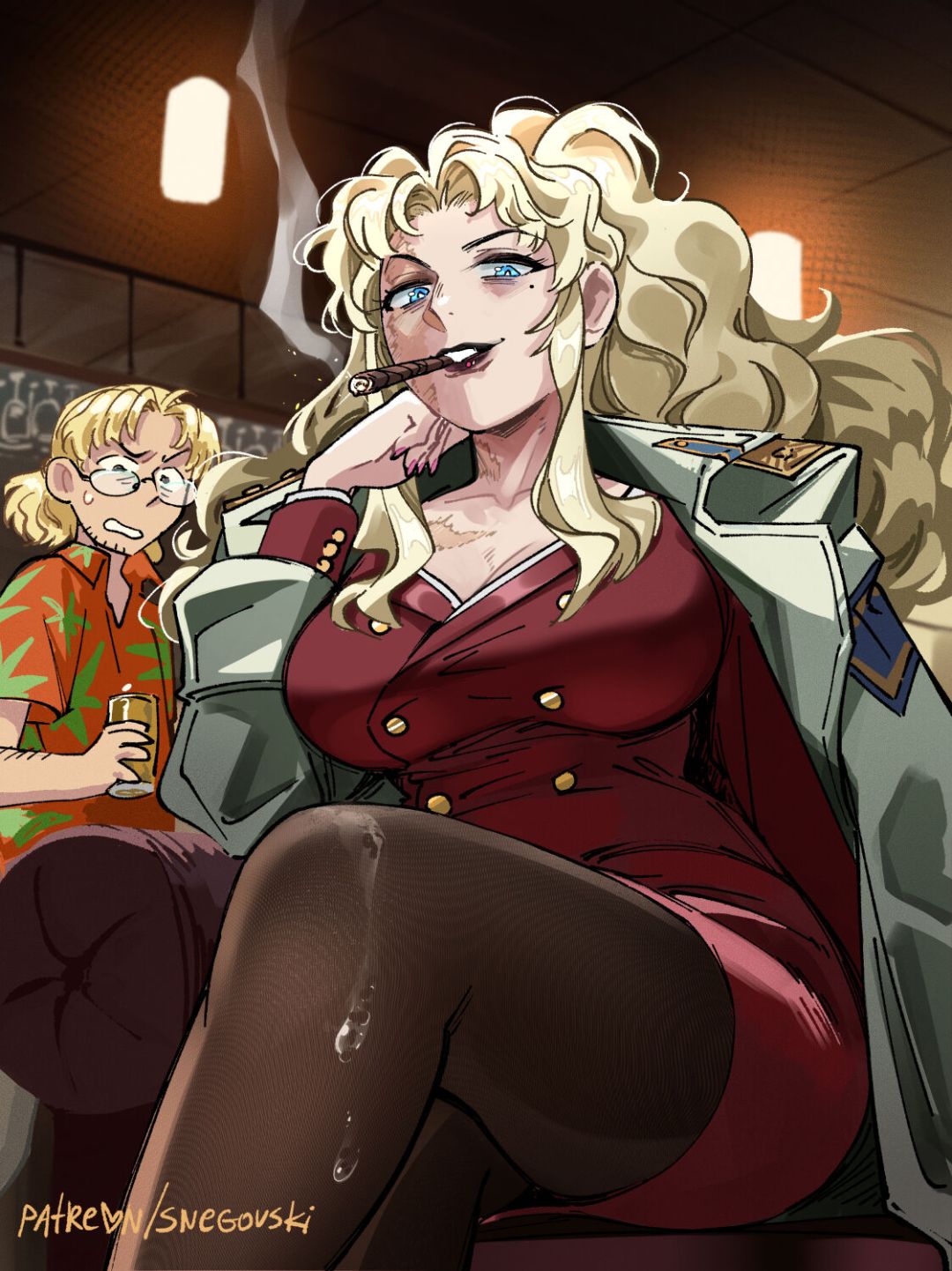 Comic Porno de Misato’s Black Lagoon Bar - Snegovski (#9)