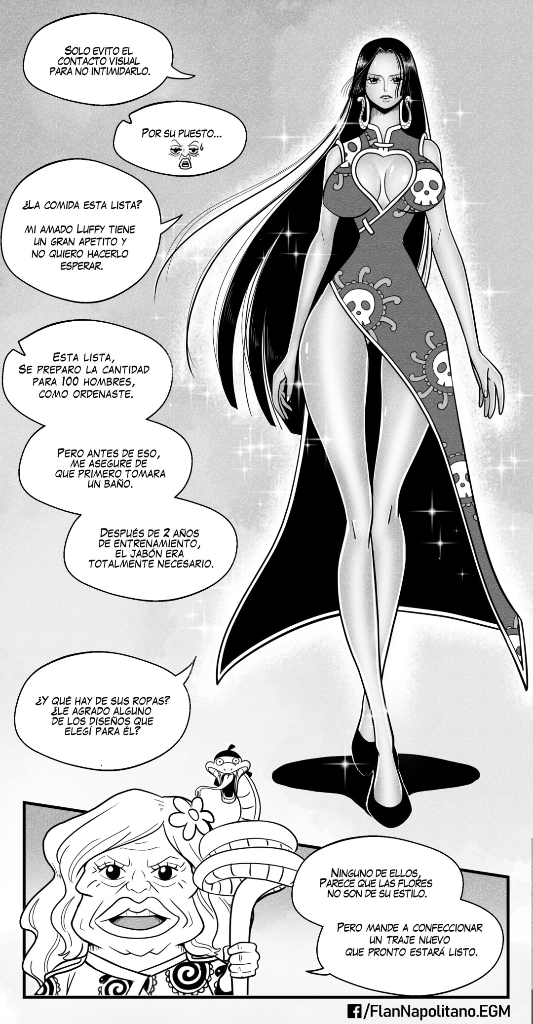 Comic Porno Flan Napolitano - Hancock X Luffy Parte 1 (#4)