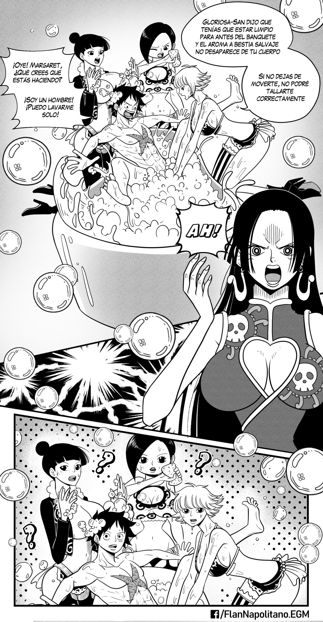 Comic Porno Flan Napolitano - Hancock X Luffy Parte 1 (#6)