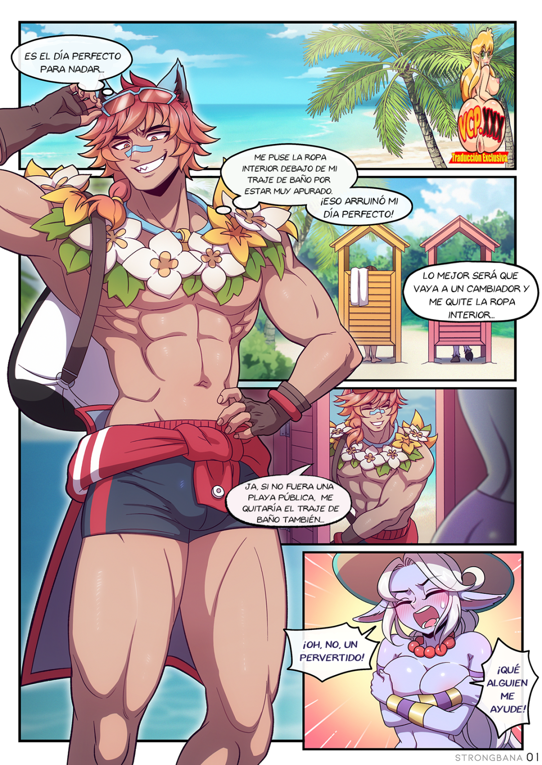 Comic Porno de Sett Short Comic - [Strong Bana] (#1)