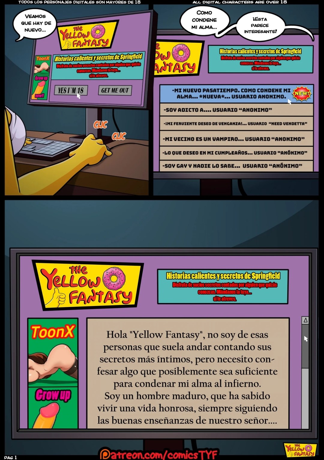 Comic Porno El Pasatiempo - The Yellow Fantasy (#2)