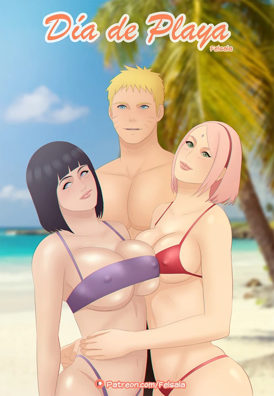 Comic Porno de Dia De Playa - Felsala (#1)