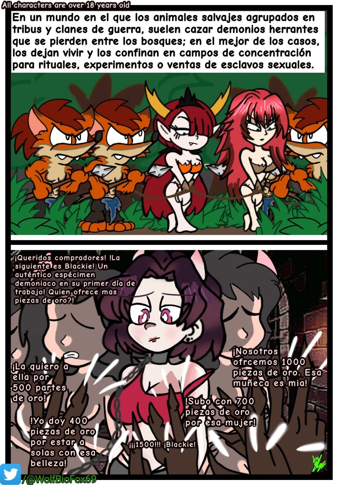 Comic Porno El Cautiverio De Blackie - WolfBioFox (#3)
