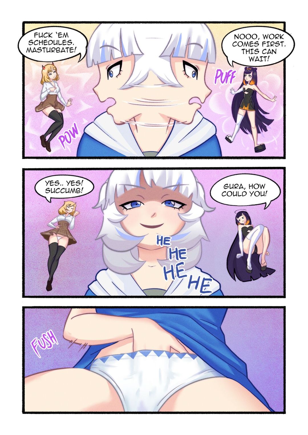 Comic Porno Gawr Gura Stream Routine - Young & Naughty (#4)