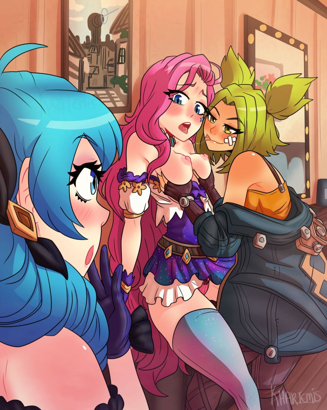 Comic Porno Gwen & Seraphine & Zeri - Khartemis (#2)
