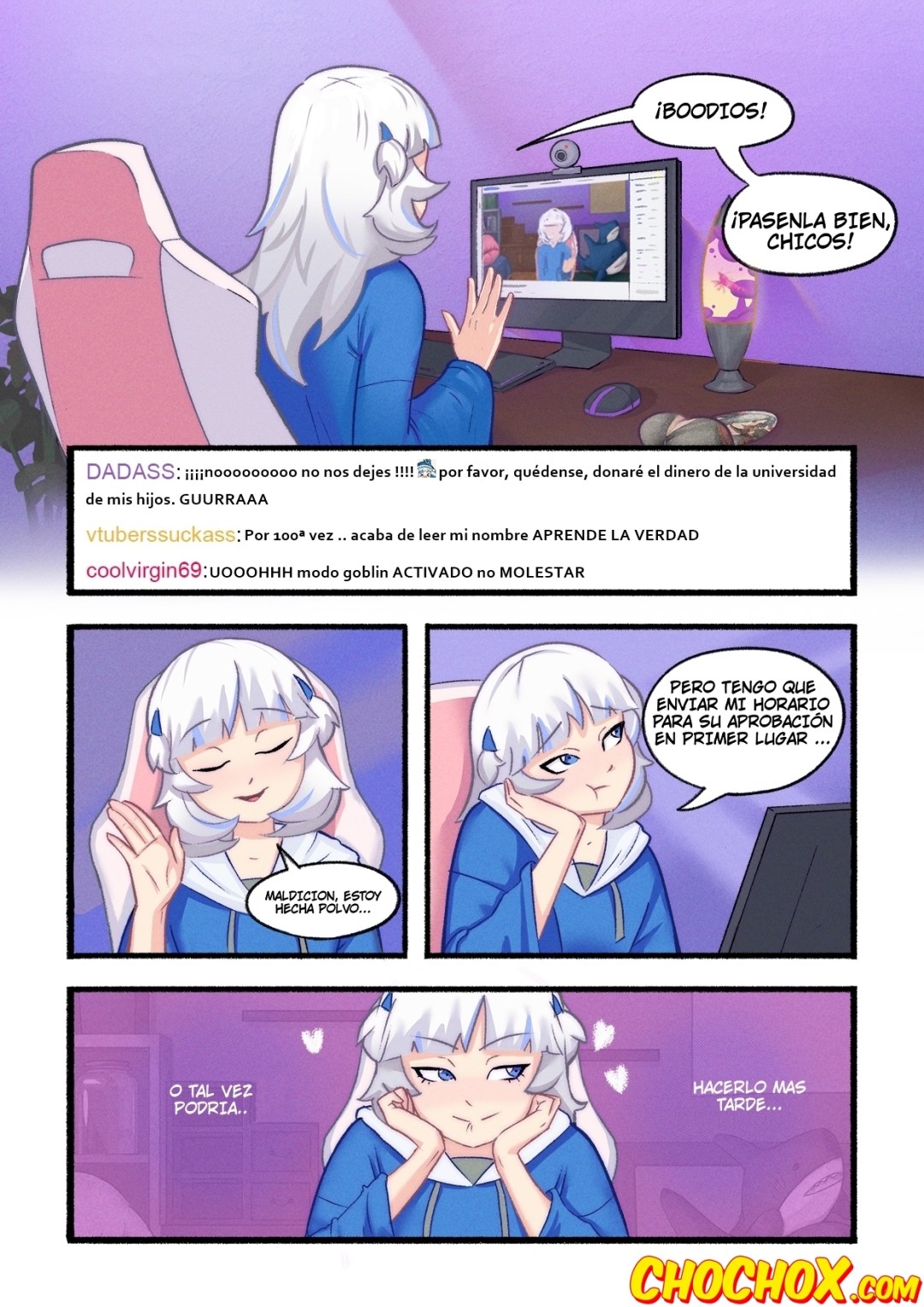 Comic Porno Gawr Gura Stream Routine - YoungAndNaughty (#3)