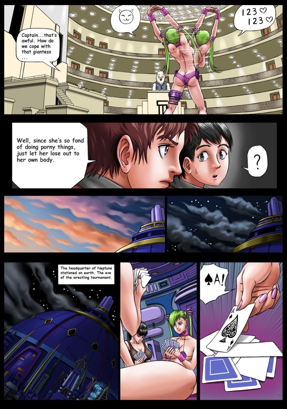 Comic Porno Interplanetary Wrestling - Vivian (#5)