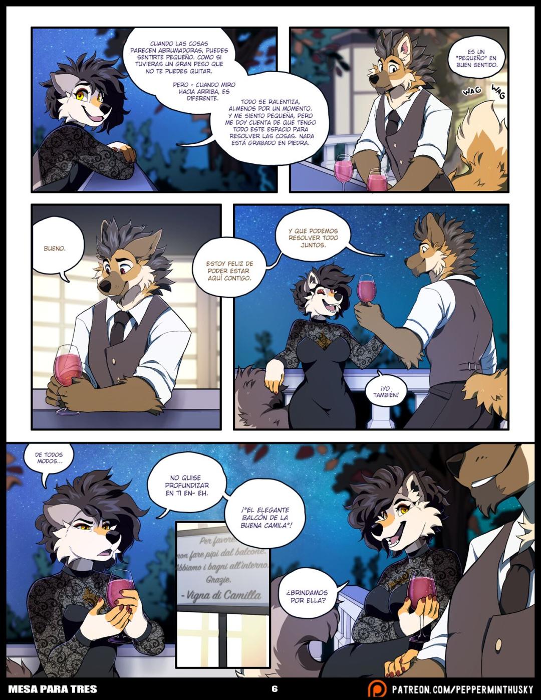 Comic Porno [PeppermintHusky] Table For Three Remix (Furry Porn) (#7)