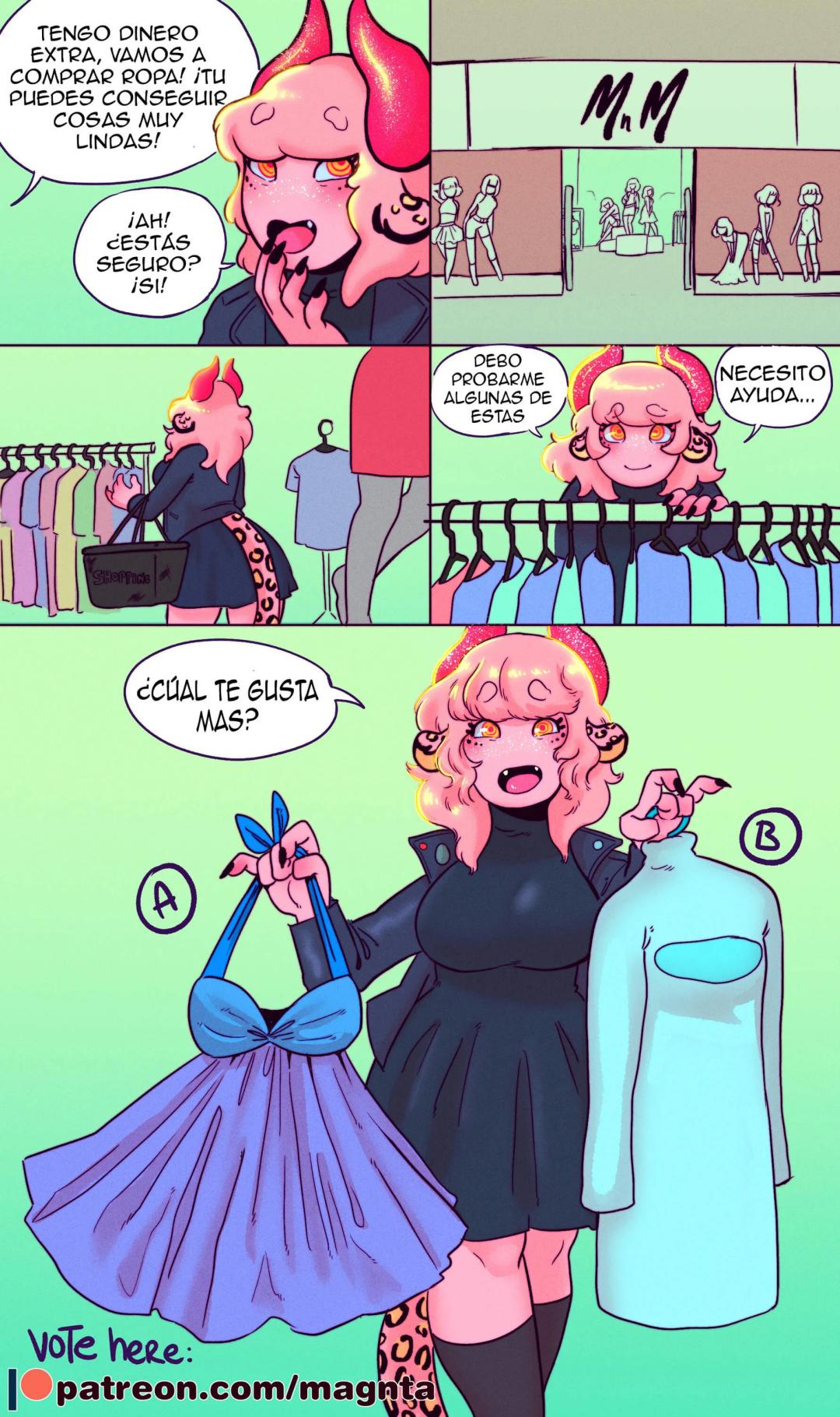 Comic Porno Dressing Room - Magnta (#2)