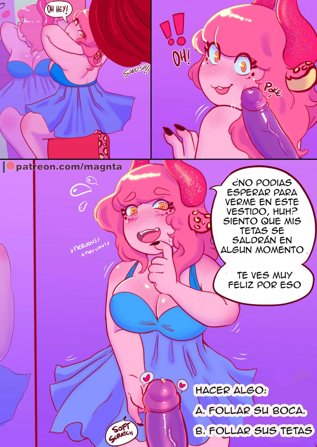 Comic Porno Dressing Room - Magnta (#4)