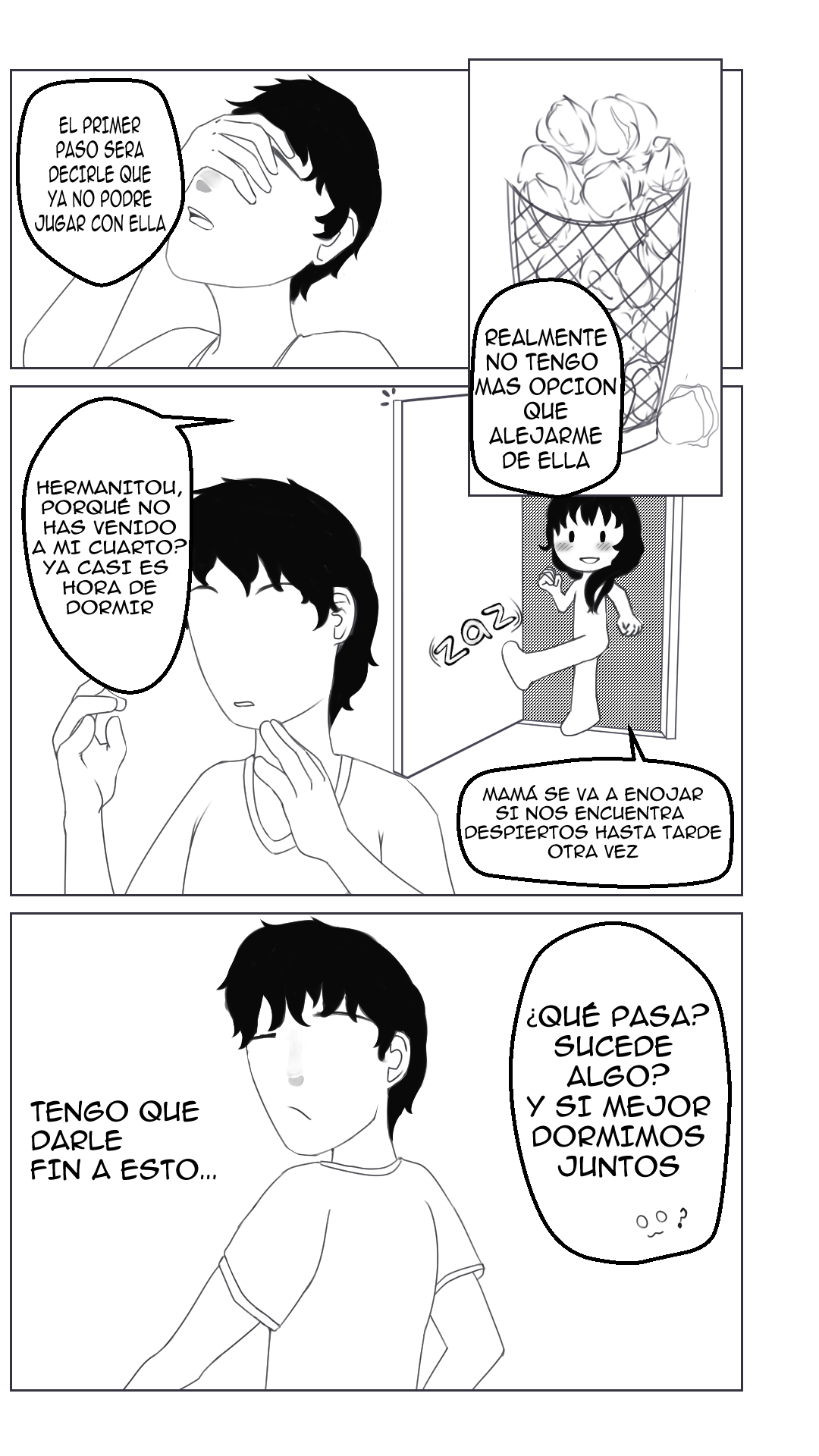 Comic Porno [MichiManga] Estrechando Lazos - Jugando Con Su Cuerpo Mientras Duerme (Comic Porn) (#6)