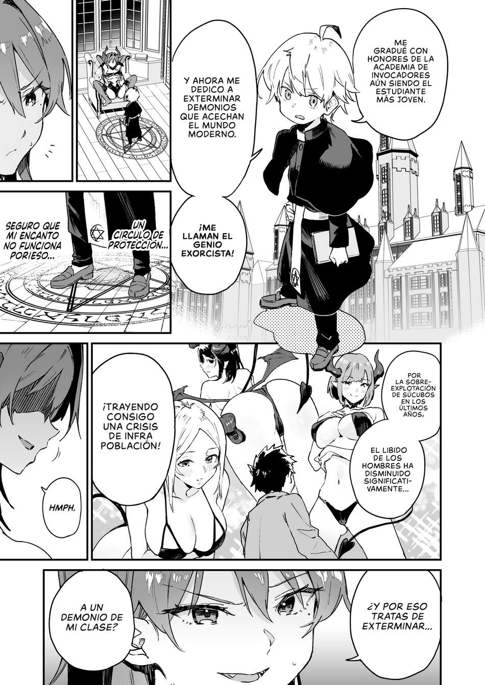 Comic Porno [Muteki Soda] ¡Enfrentare A La Lasciva Senorita Sucubo Con Castigos Sexuales! (#6)