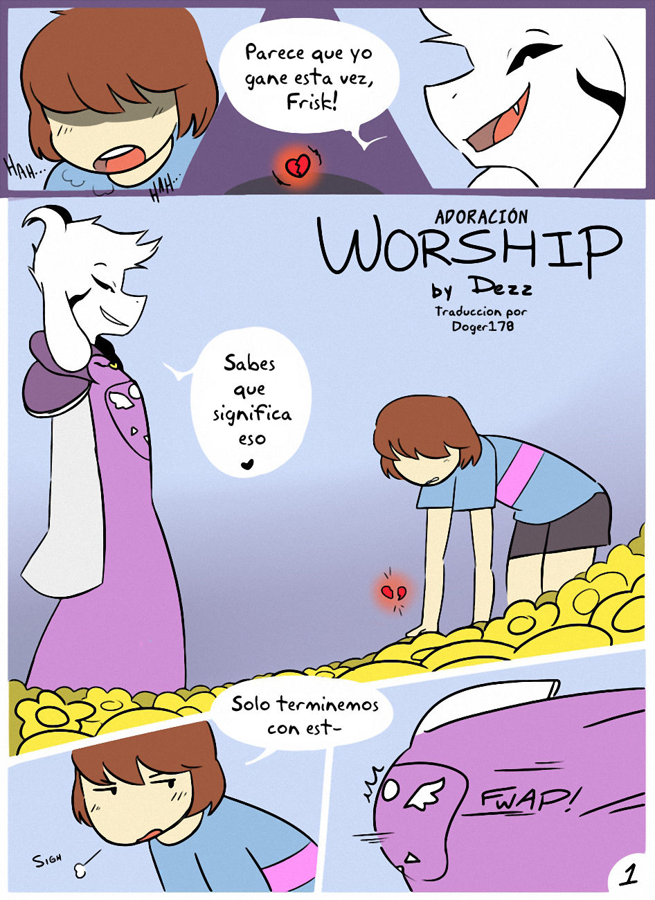 Comic Porno de [Dezz] Worship (Undertale) (#1)