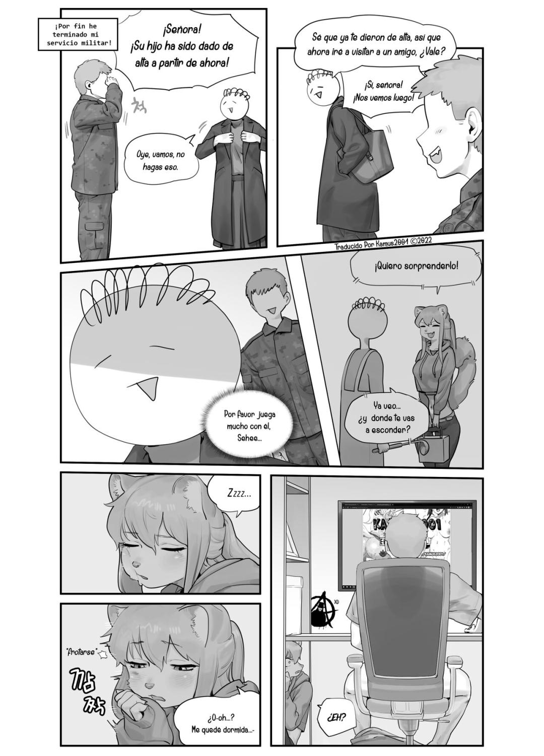 Comic Porno de [Gudl] A Suspiciously Erotic Childhood Friend (Furry Porn) (#1)
