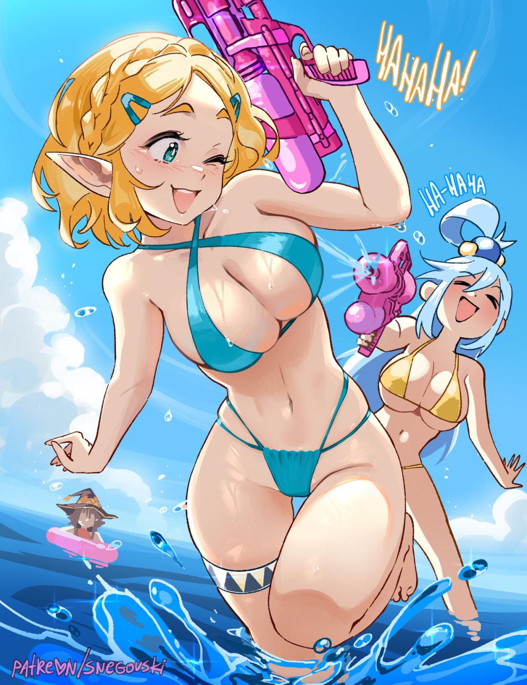 Comic Porno de ZeldaSuba Beach Episode - Snegovski (#1)