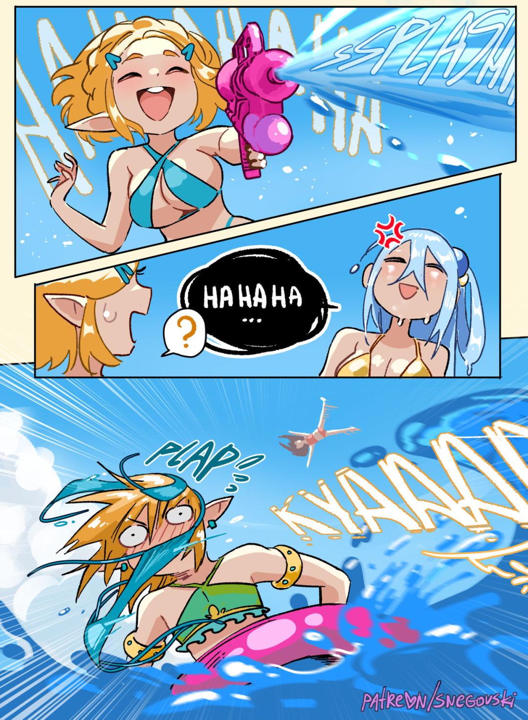 Comic Porno ZeldaSuba Beach Episode - Snegovski (#2)
