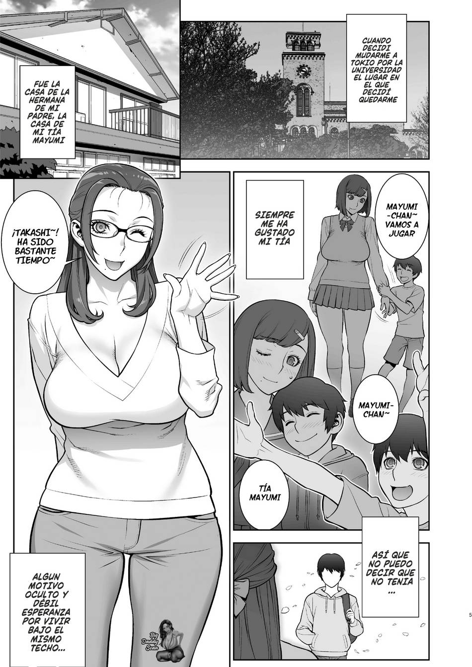Comic Porno [Motchie] Esa Vez Que Vi A Mi Tia Masturbandose Con Un Cosplay Para El Que Es Demasiado Mayor (#2)
