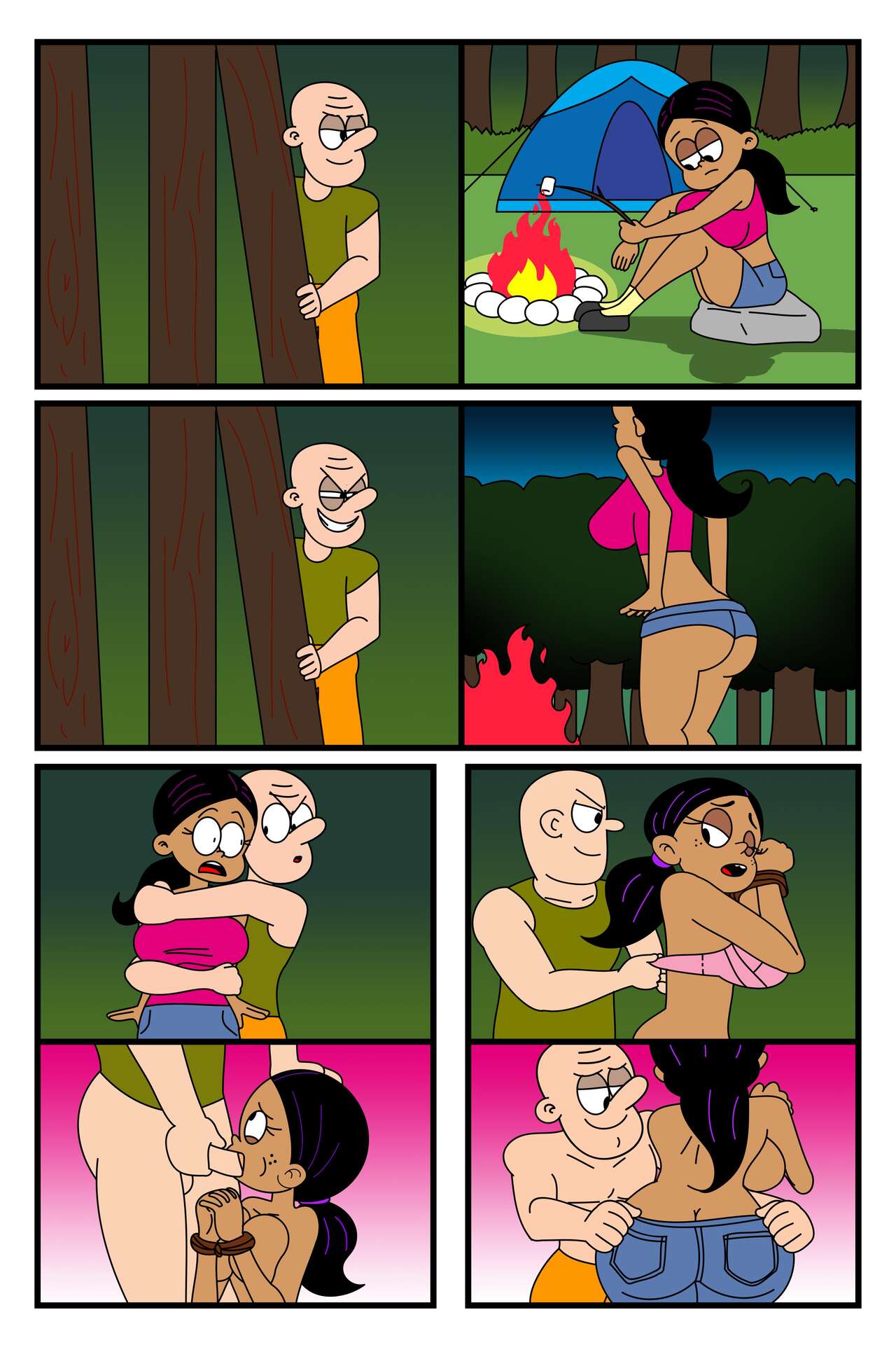 Comic Porno de (Ferozyraptor) Campamento Del Sexo (The Loud House) (#1)