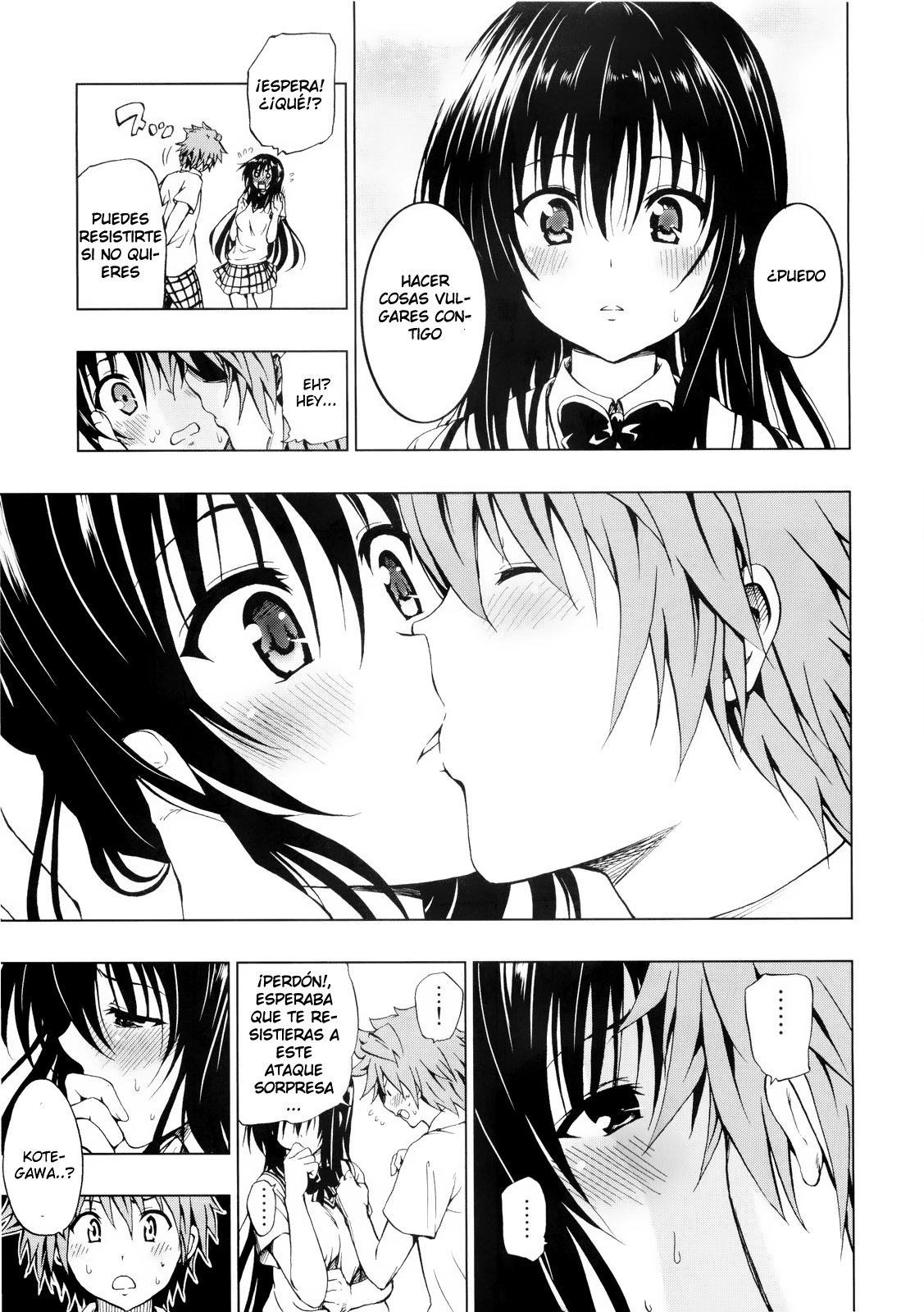 Comic Porno (C80) [Tsunken (Men’s)] Chou LOVE-Ru Black (#6)