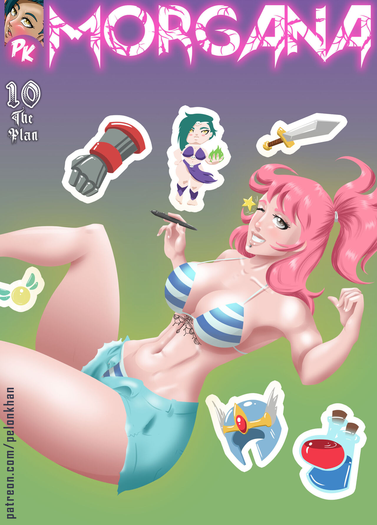 Comic Porno de Morgana 10 - PelonKhan (#1)