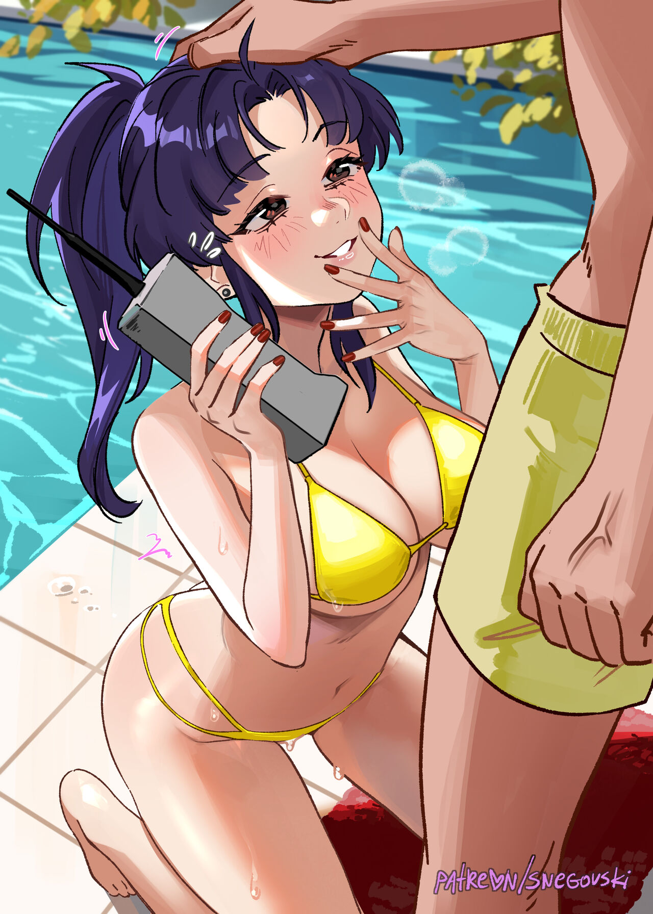 Comic Porno Misato’s Phone - Snegovski (#6)