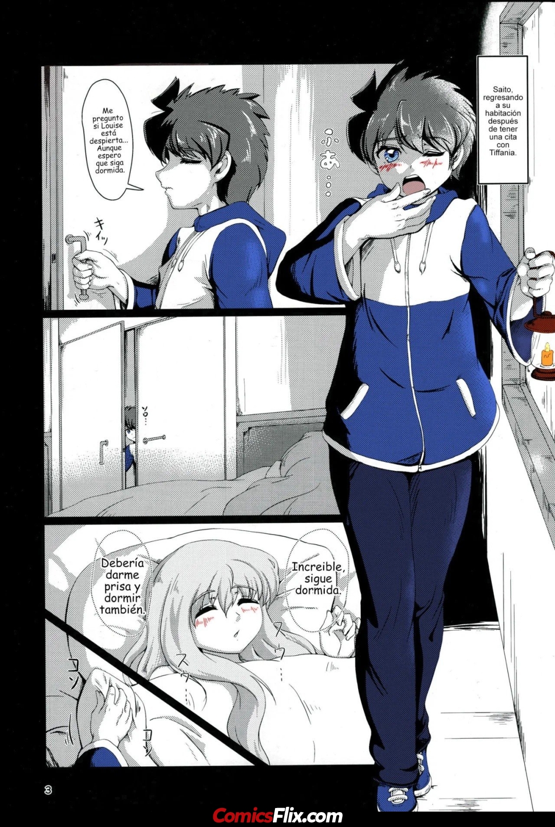 Comic Porno [??] Zero No Tsukaima - Kitaku Zenya No Shuushin Mae (#2)
