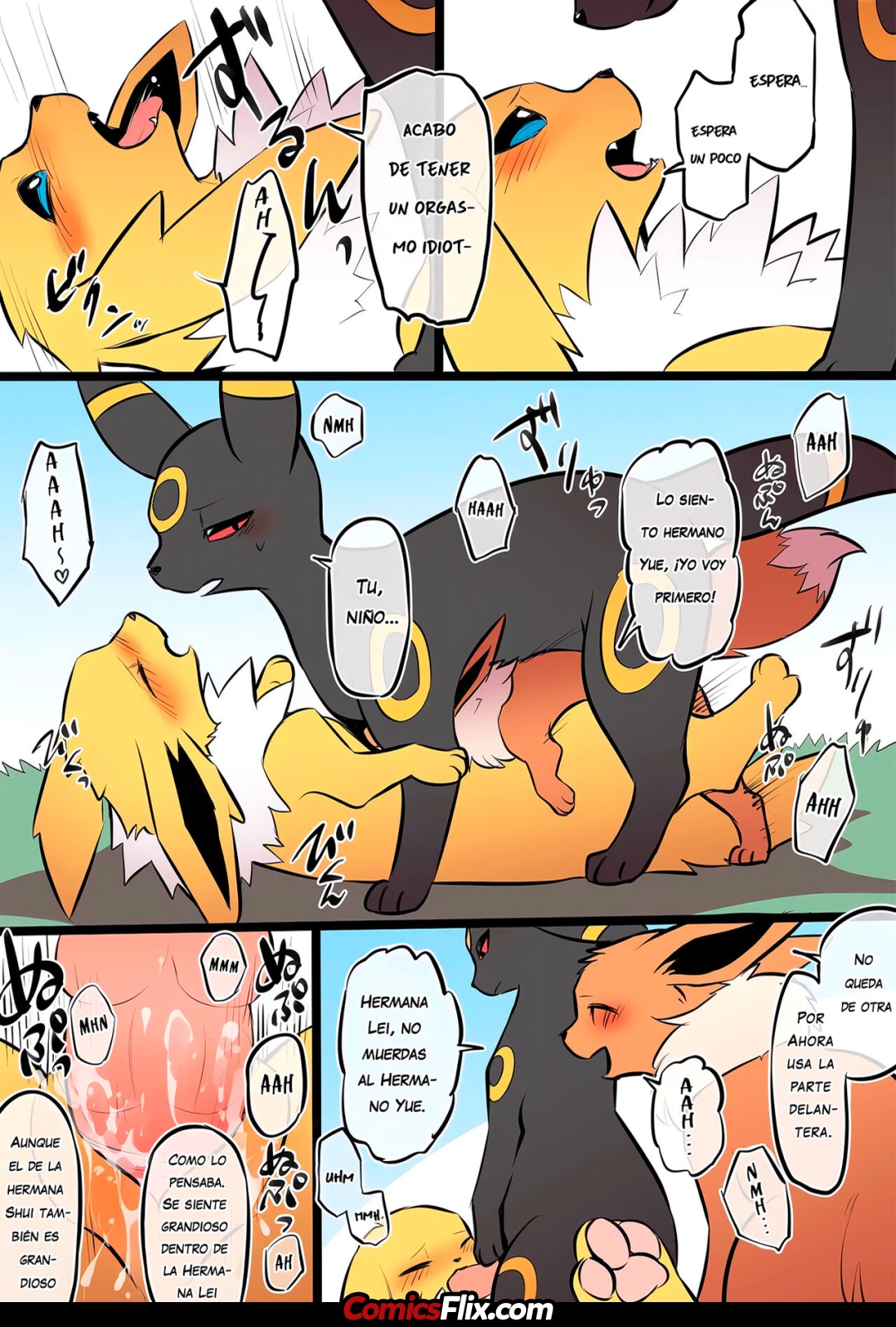 Comic Porno [Diga Tsukune] La Familia Eevee Cuya Etica Sexual Se Ha Derrumbado (Pokemon) (#6)