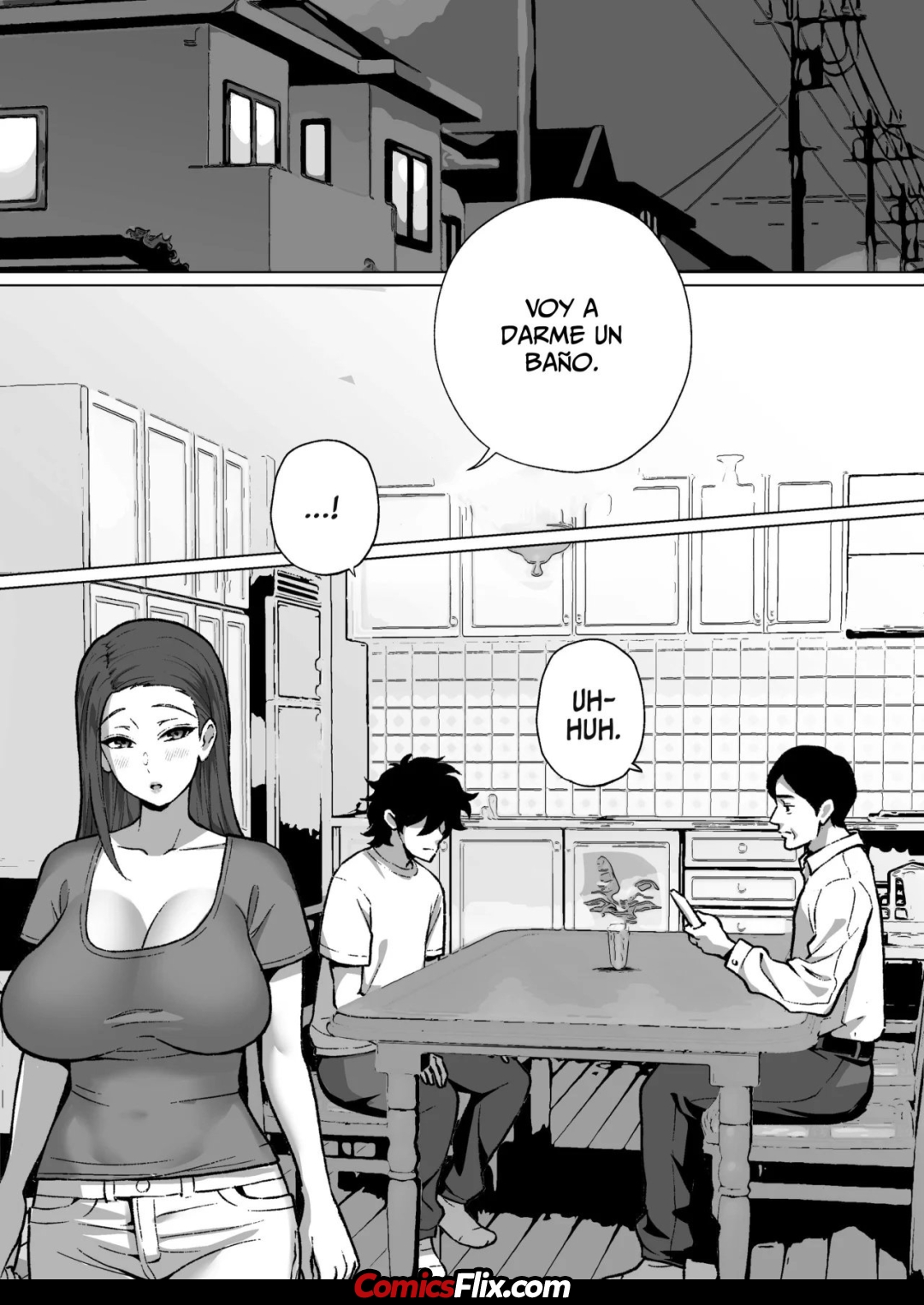 Comic Porno [Nibo Niboshi] Big Titty Stepmom Is Guide To Studying (#3)