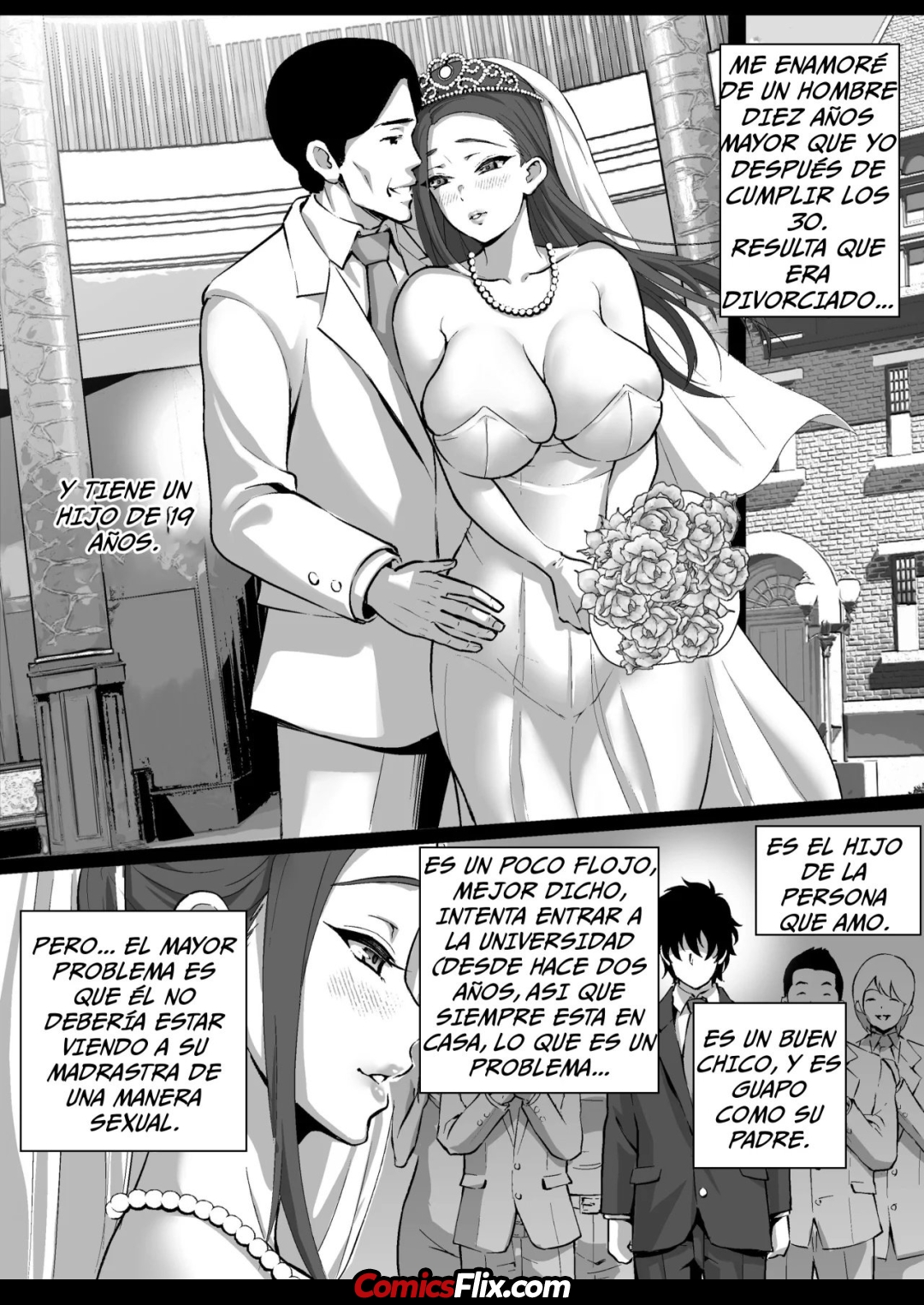 Comic Porno [Nibo Niboshi] Big Titty Stepmom Is Guide To Studying (#7)