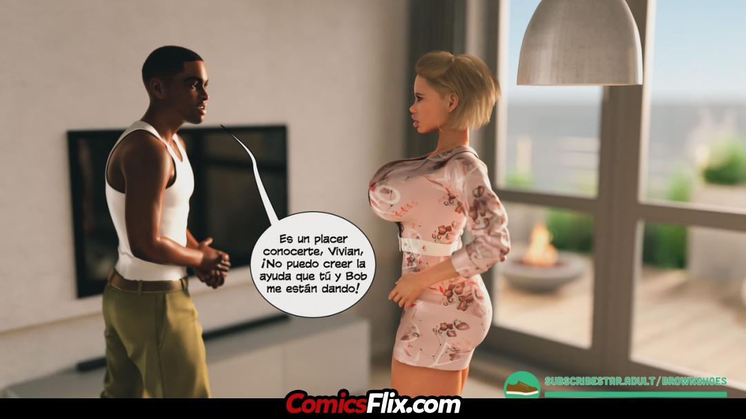 Comic Porno Cheating Sluts Bimbo Wifes - Brown Shoes (#5)