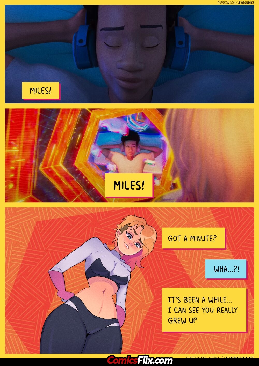 Comic Porno Miles X Gwen - LewdCumics (#2)