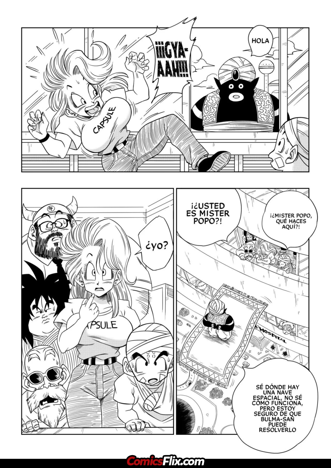 Comic Porno [Yamamoto] Bulma Conoce A Mister Popo - Sexo Dentro De La Misteriosa Nave Espacial (#3)