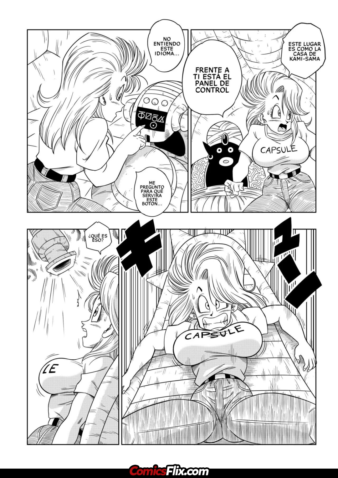 Comic Porno [Yamamoto] Bulma Conoce A Mister Popo - Sexo Dentro De La Misteriosa Nave Espacial (#6)