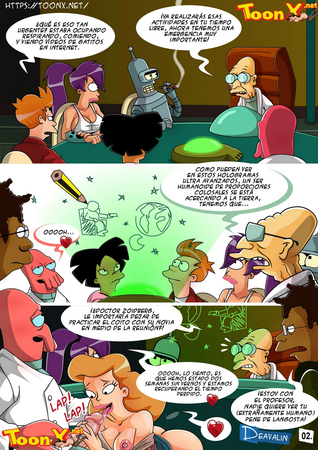 Comic Porno Fuckturama Orgia Para Salvar La Tierra - Deavalin (#3)