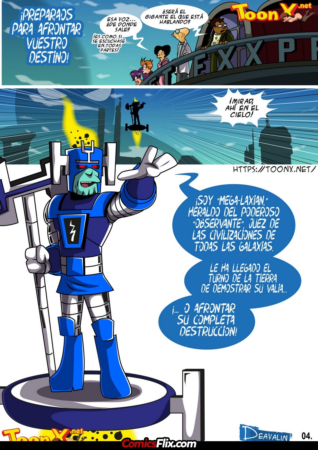 Comic Porno Fuckturama Orgia Para Salvar La Tierra - Deavalin (#5)