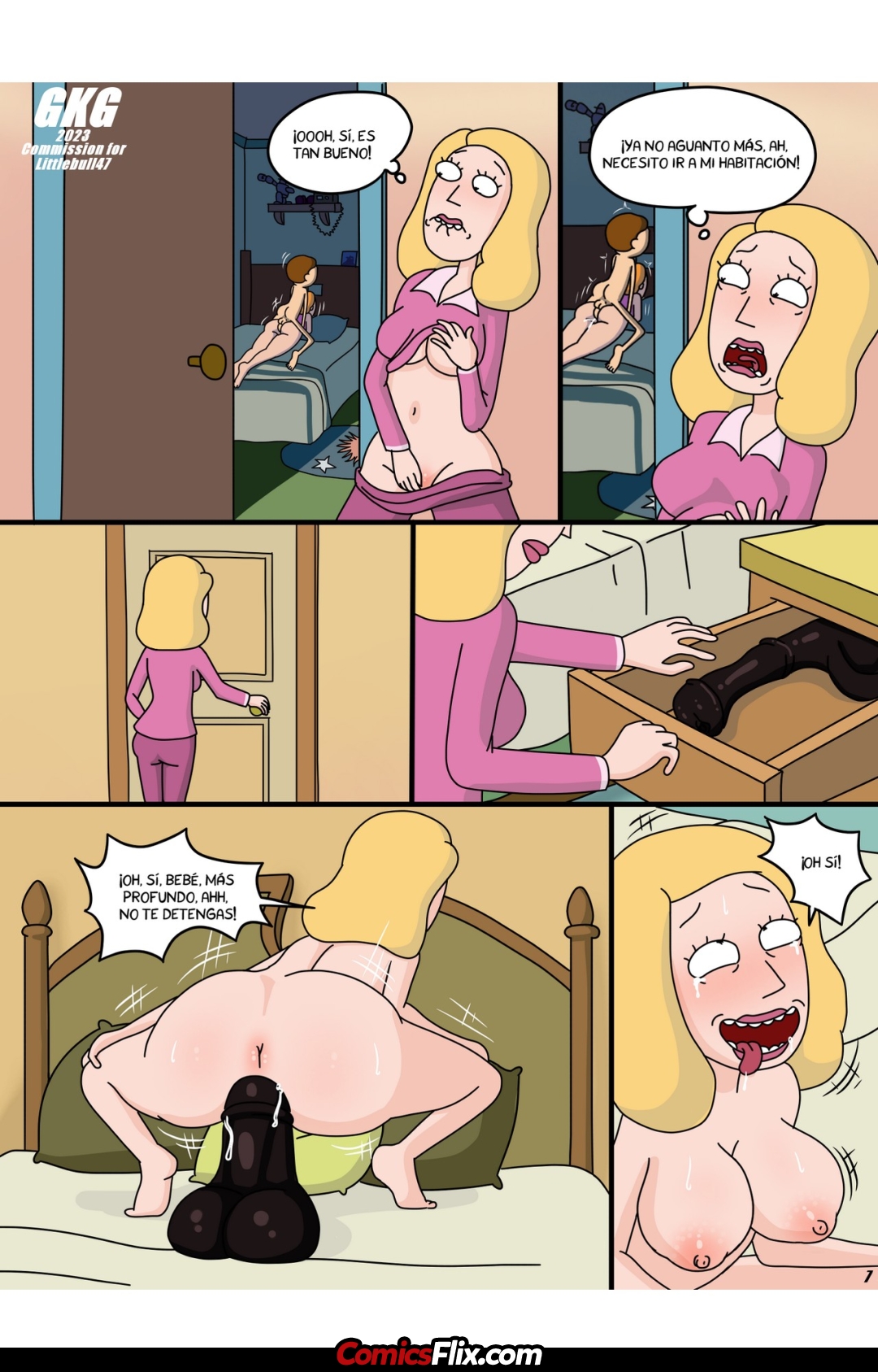 Comic Porno [GKG] Sneaking Into Morty’s Room At Night (Rick And Morty) (#7)