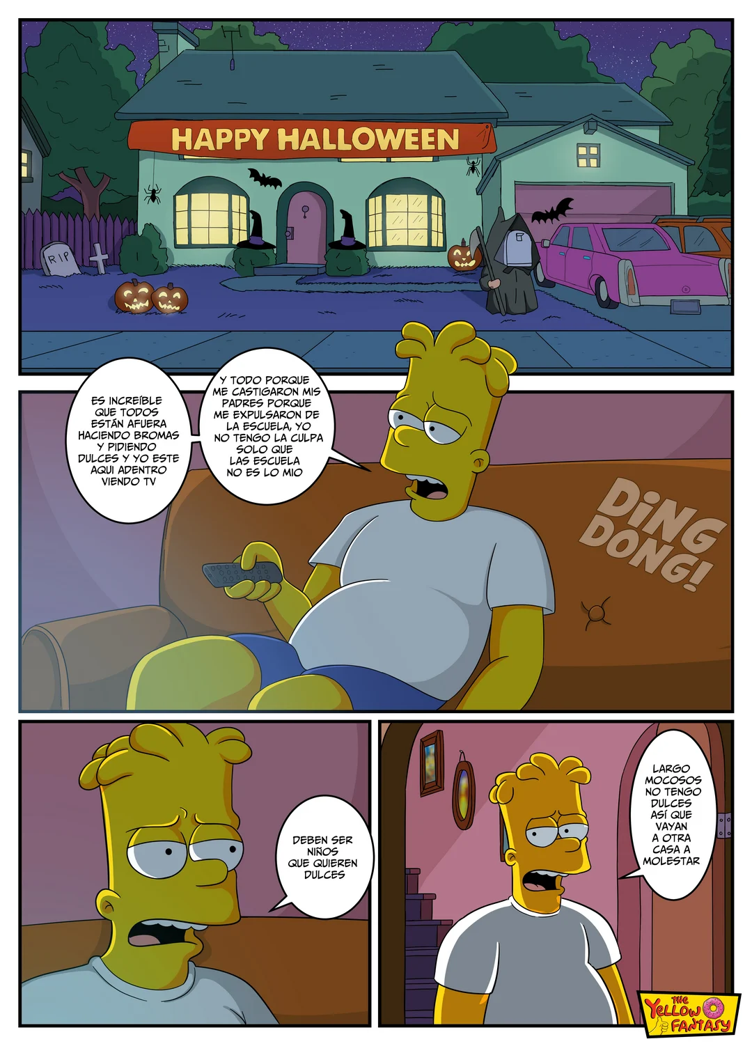Comic Porno Especial De Halloween - Sherry And Terry - The Yellow Fantasy (#2)
