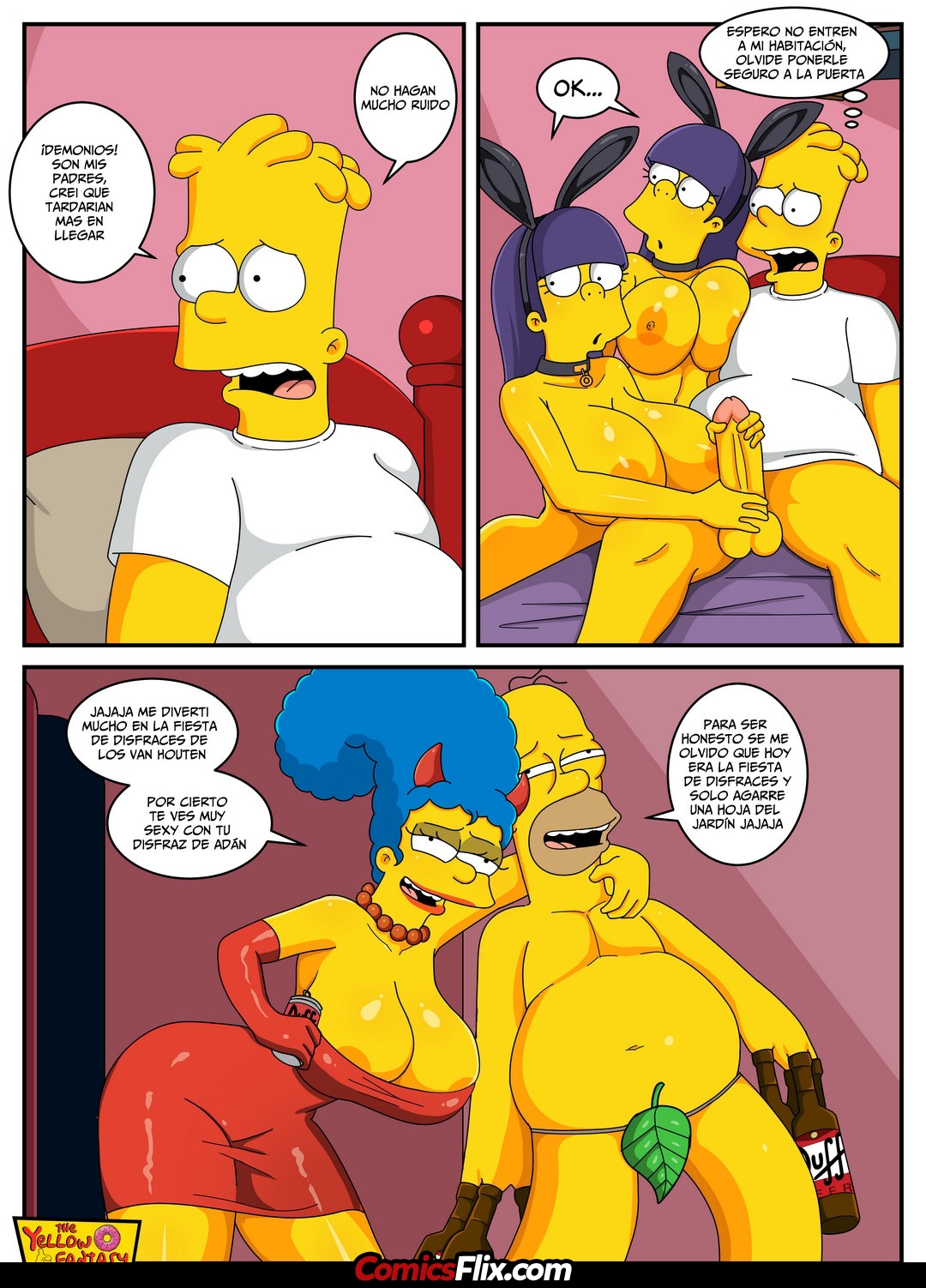 Comic Porno Especial De Halloween - Sherry And Terry - The Yellow Fantasy (#5)