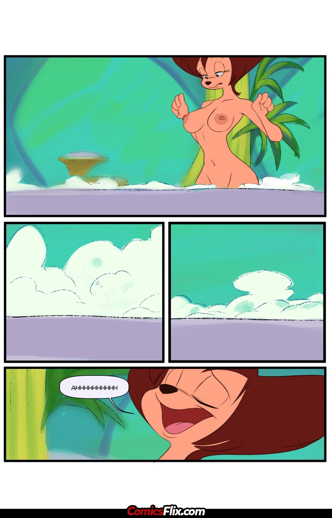 Comic Porno [thehumancopier] Peg’s Day Off (Goof Troop) (#7)