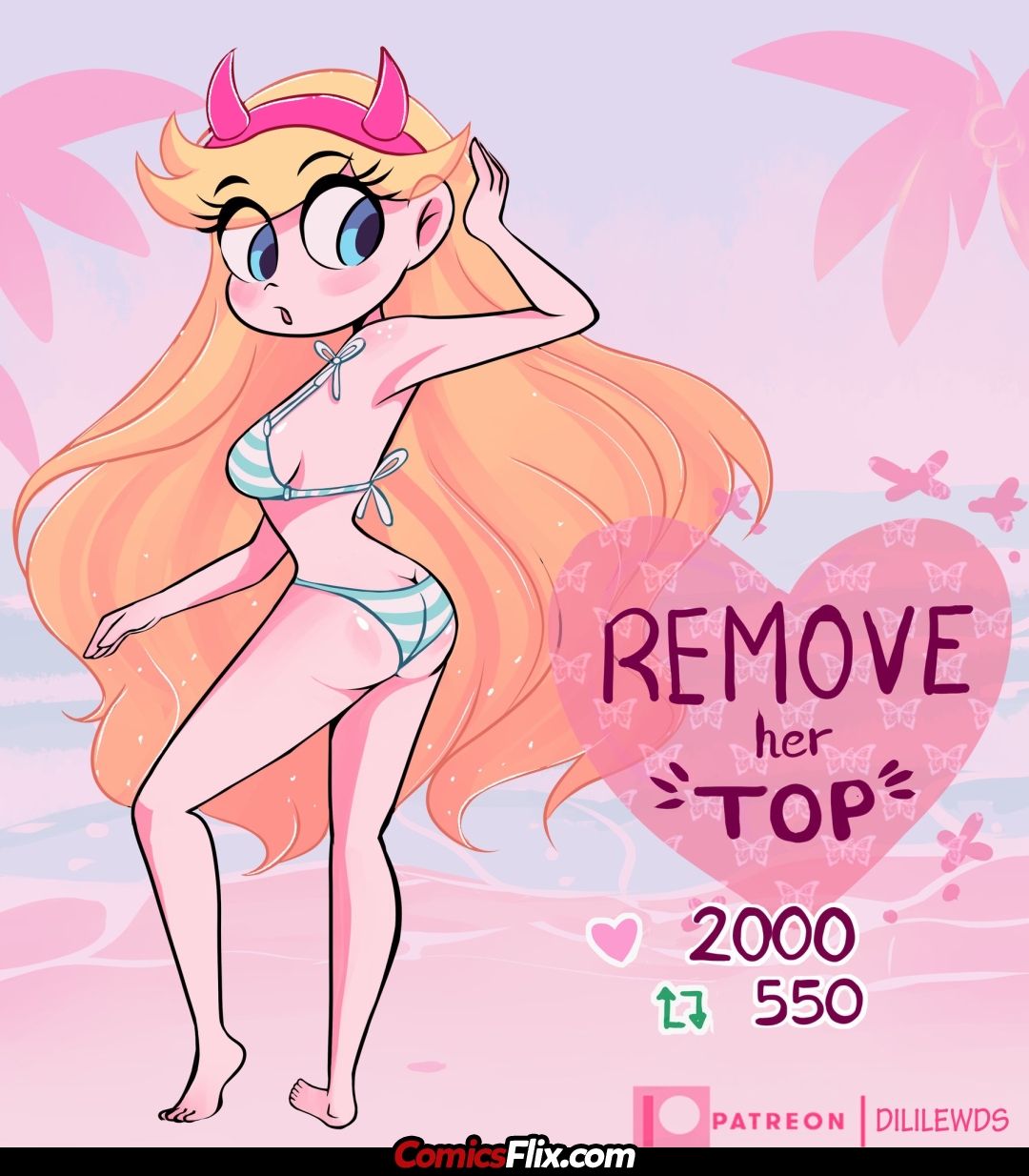 Comic Porno [Dililewds] Star Butterfly Stripgame (Star Vs The Forces Of Evil) (#3)