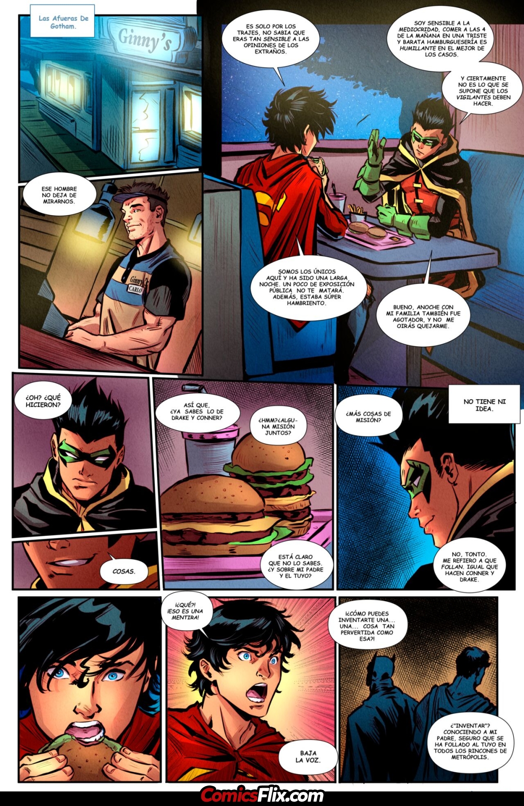Comic Porno [Phausto] Super Sons 1 (Superman Vs Batman) (#5)