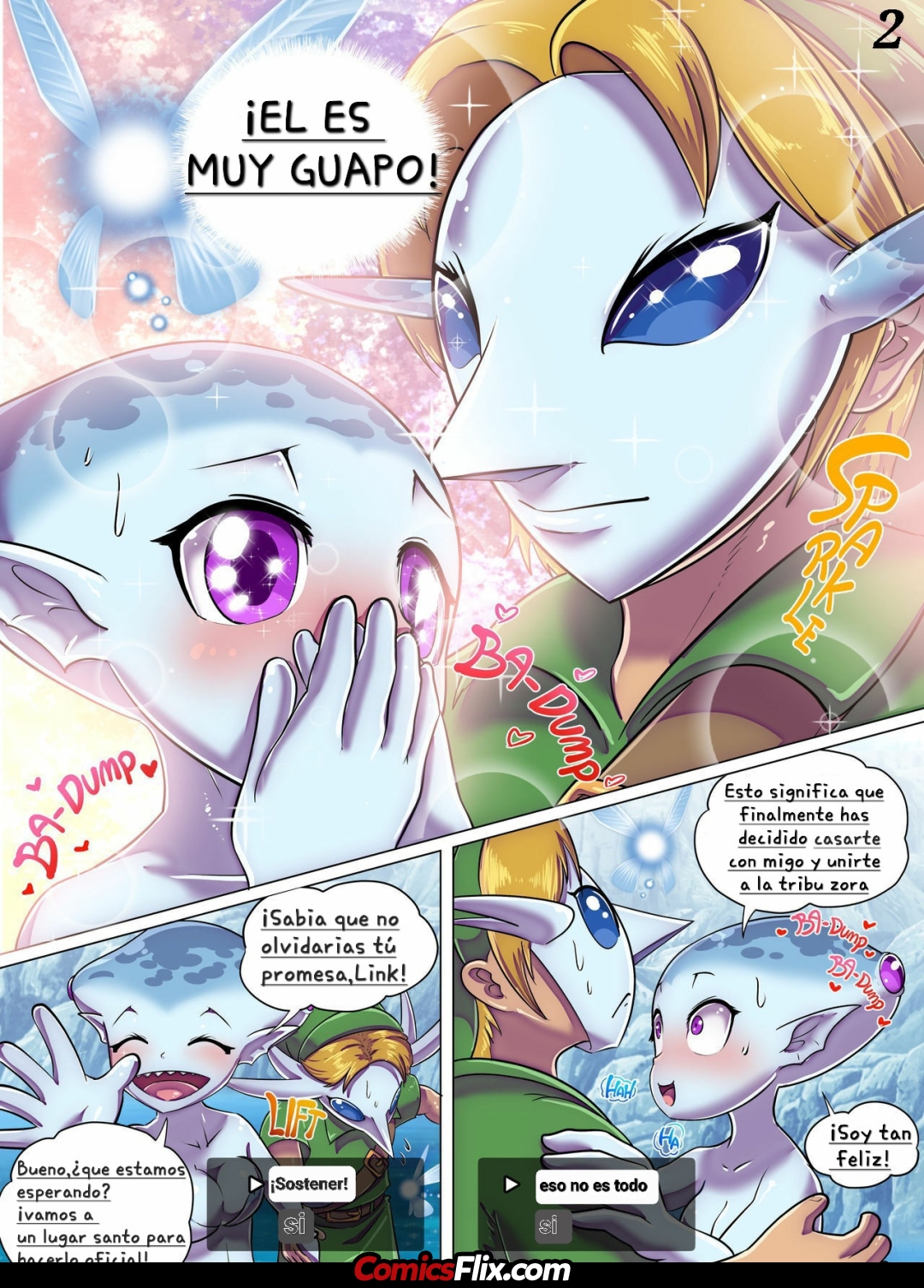 Comic Porno [KAWAZOKO (Kikunyi)] Chichiue Ni Wa Naisho… Zora! (The Legend Of Zelda) (#5)