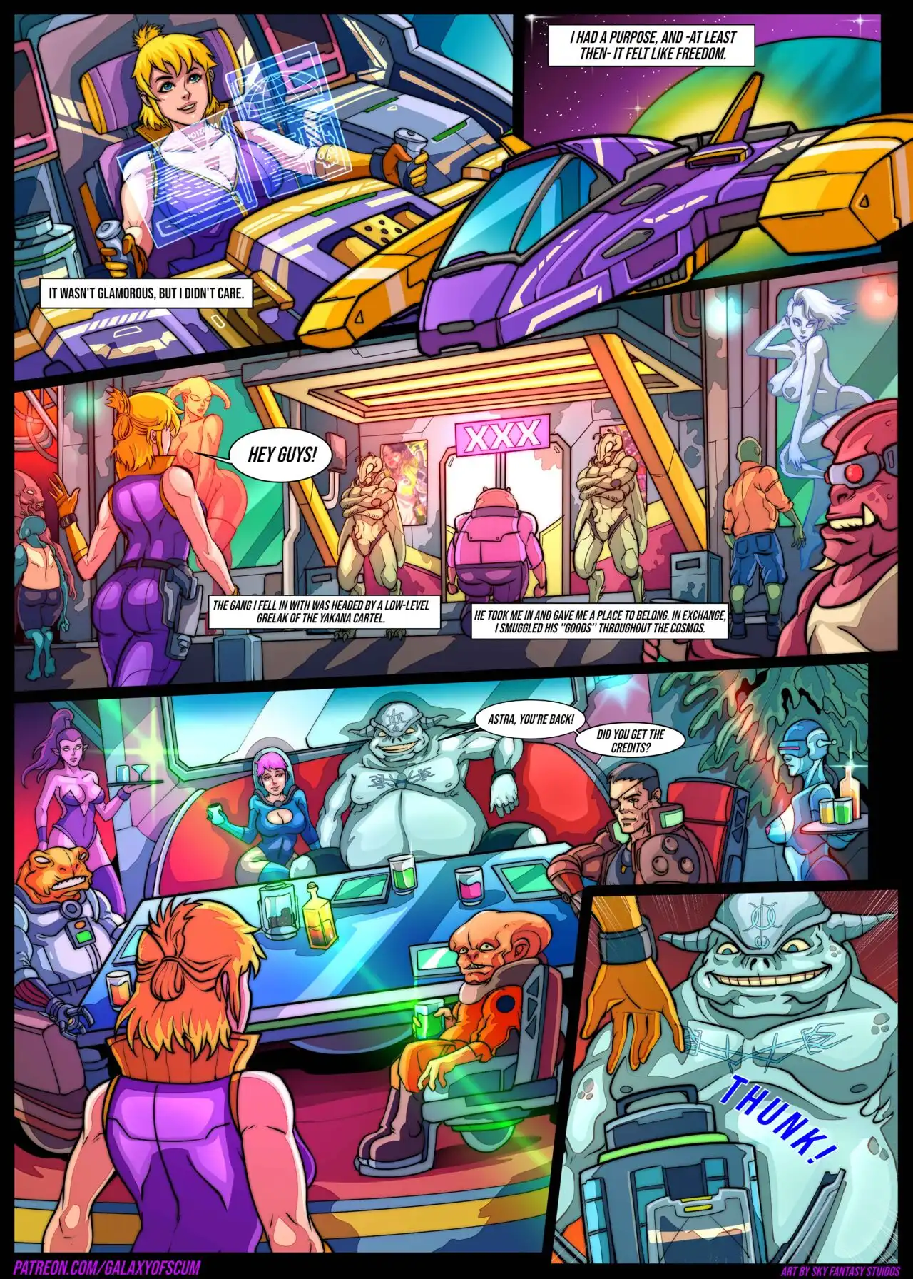 Comic Porno Galaxy Of Scum Issue 2: Smuggler’s And Bugs - Sky Fantasy Studio (#5)