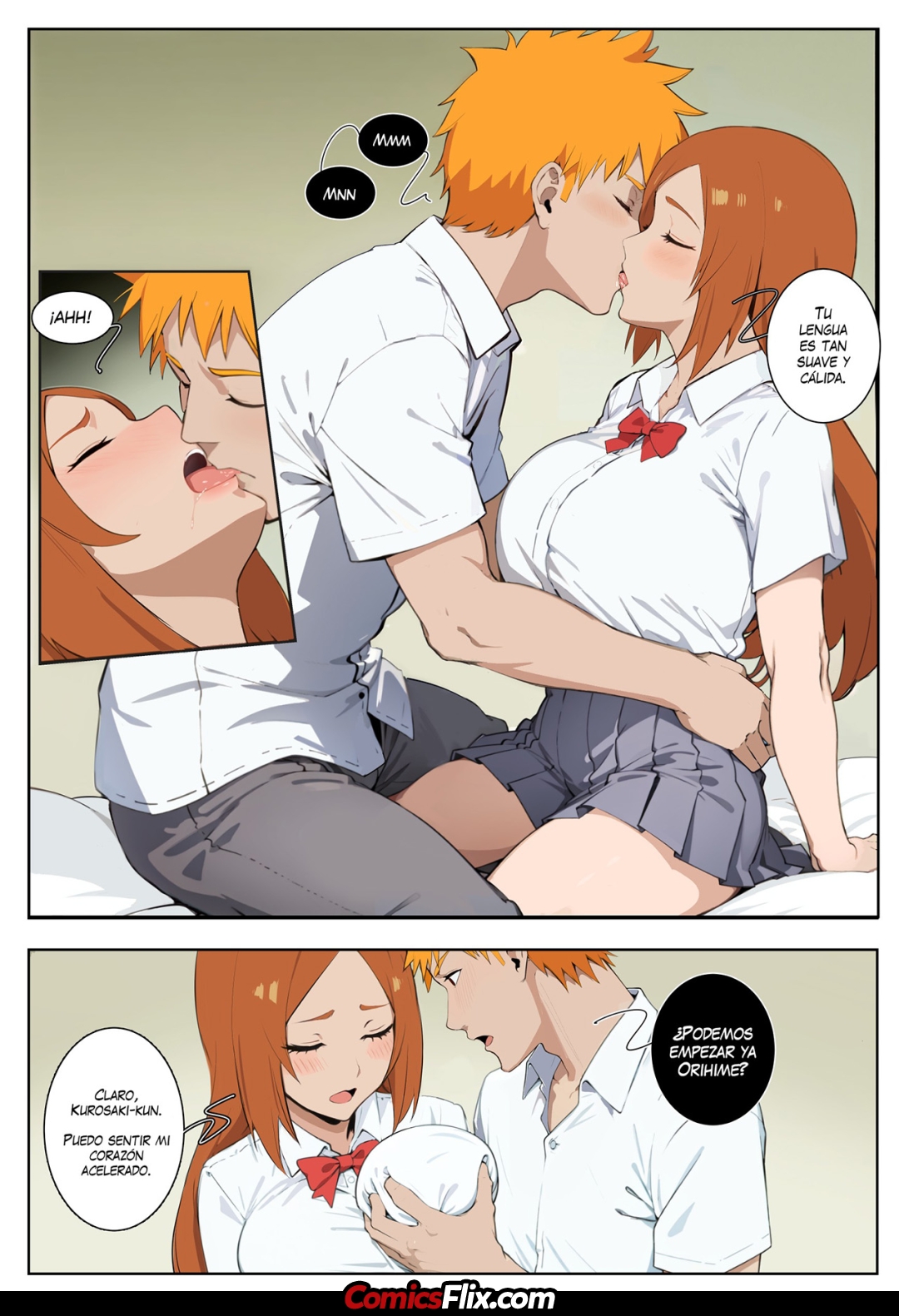 Comic Porno Ichigo Y Orihime - Kisou (#2)