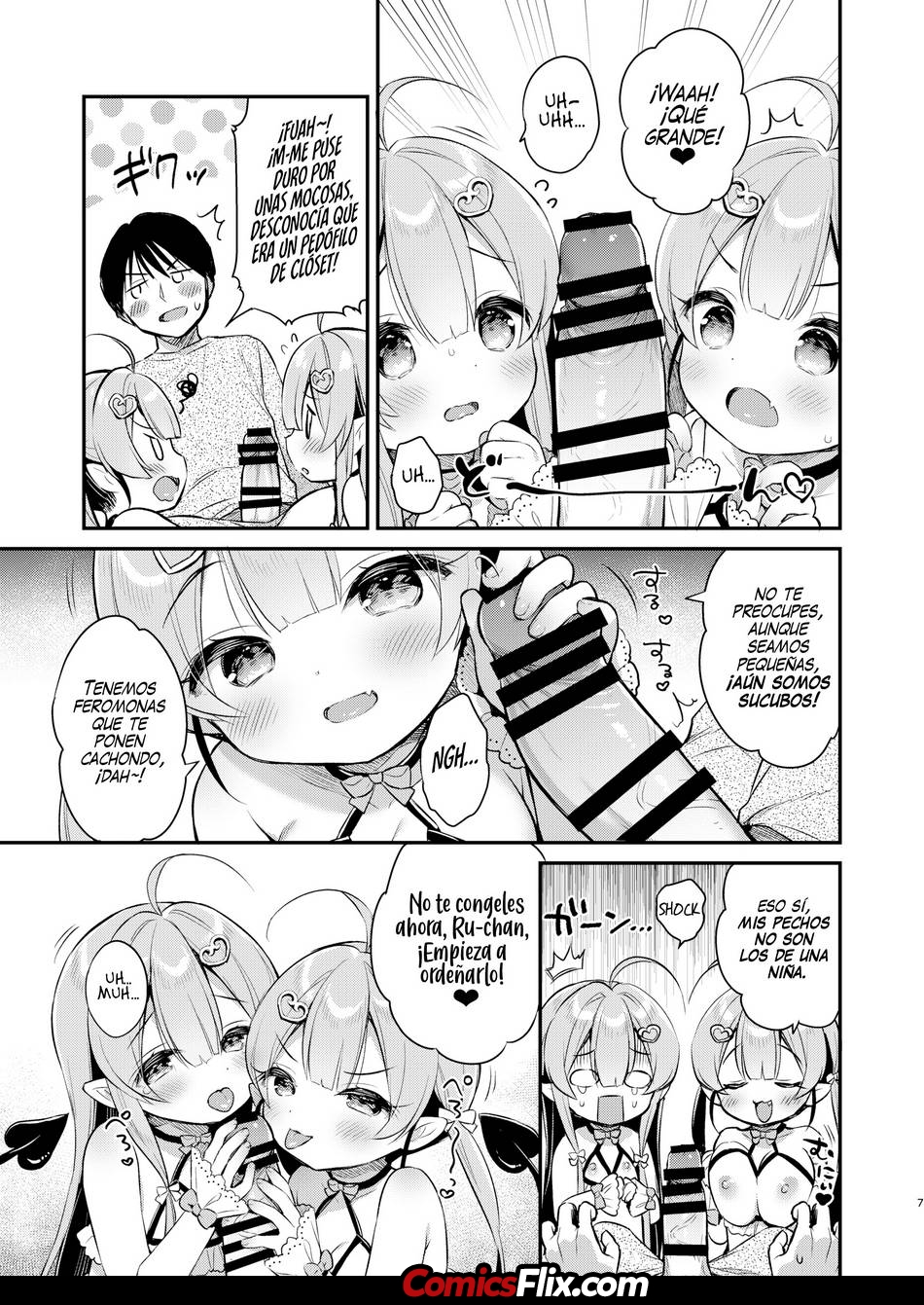 Comic Porno [Usashiro Mani] Ataque De Las Gemelas Sucubo (#4)