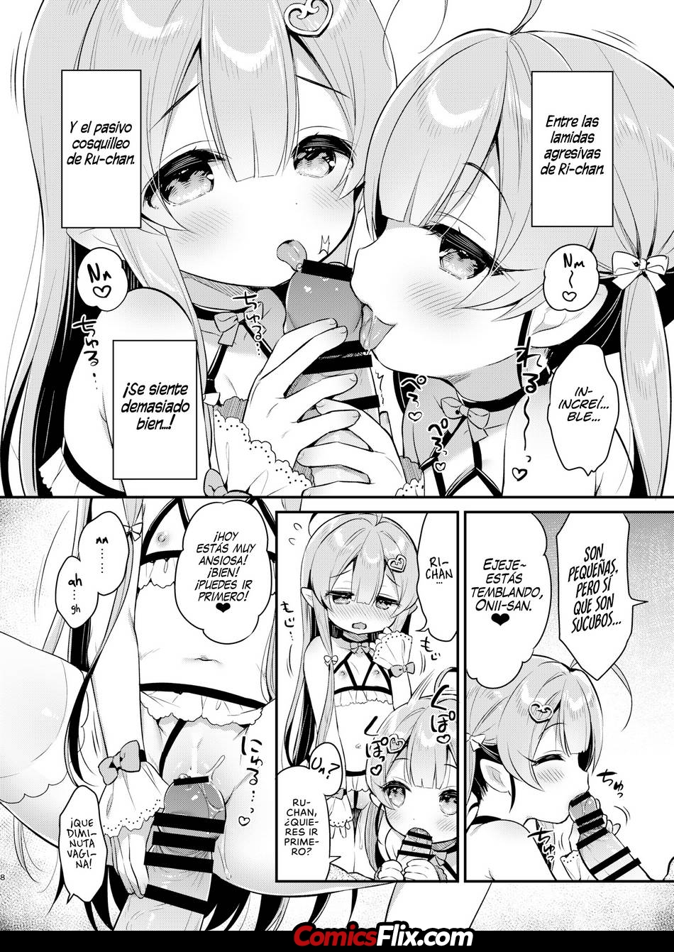 Comic Porno [Usashiro Mani] Ataque De Las Gemelas Sucubo (#5)