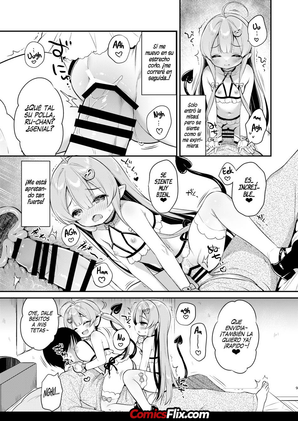 Comic Porno [Usashiro Mani] Ataque De Las Gemelas Sucubo (#6)